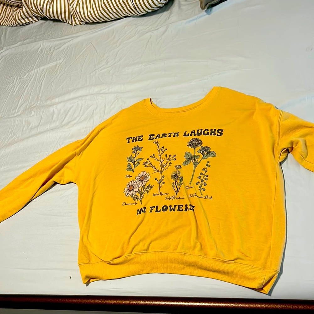 Yellow women’s long sleeve shirt
